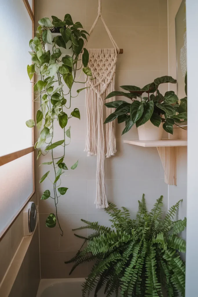 15 Genius DIY Small Funky Bathroom Upgrades That’ll Make Guests Say WOW 9 Plant-Lover’s Micro Jungle