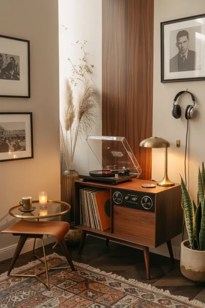 Retro Record Corner Vibe