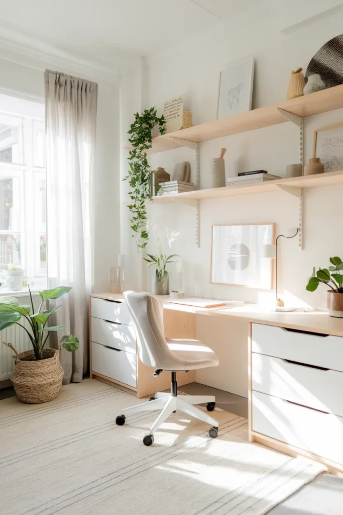 15 Study Room Decor Ideas That Instantly Make You Want to Sit and Study 4 Scandinavian-Inspired Study Room