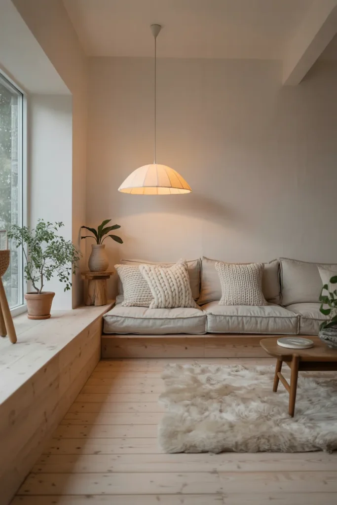 Scandinavian-Inspired Sunken Space