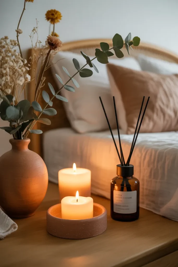 25 Beautiful Boho Bedroom Ideas That Bring Comfort and Soul to Your Space 27 Scent and Atmosphere Through Natural Elements