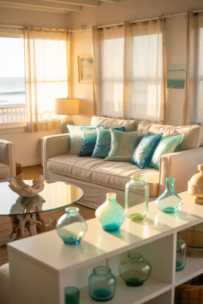 Sea-Glass Accents for a Subtle Glow