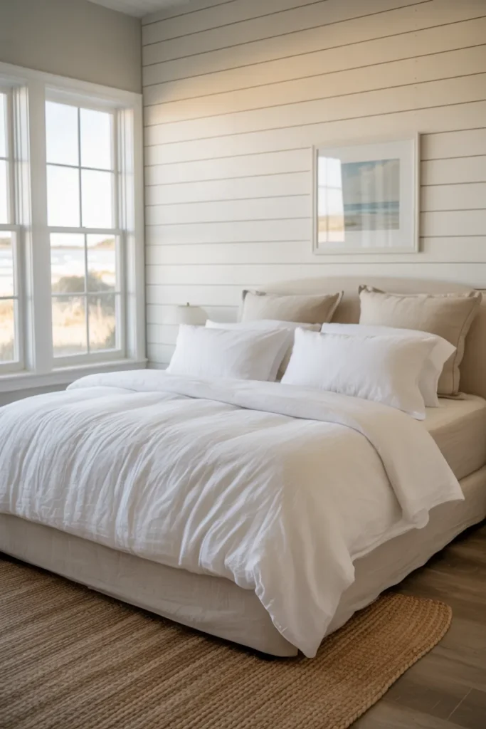 Shiplap Accent Wall for Coastal Charm