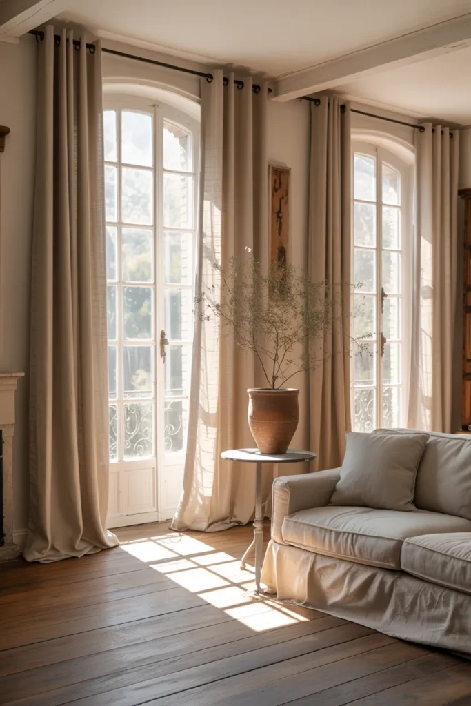 Soft Drapes and Timeless Windows