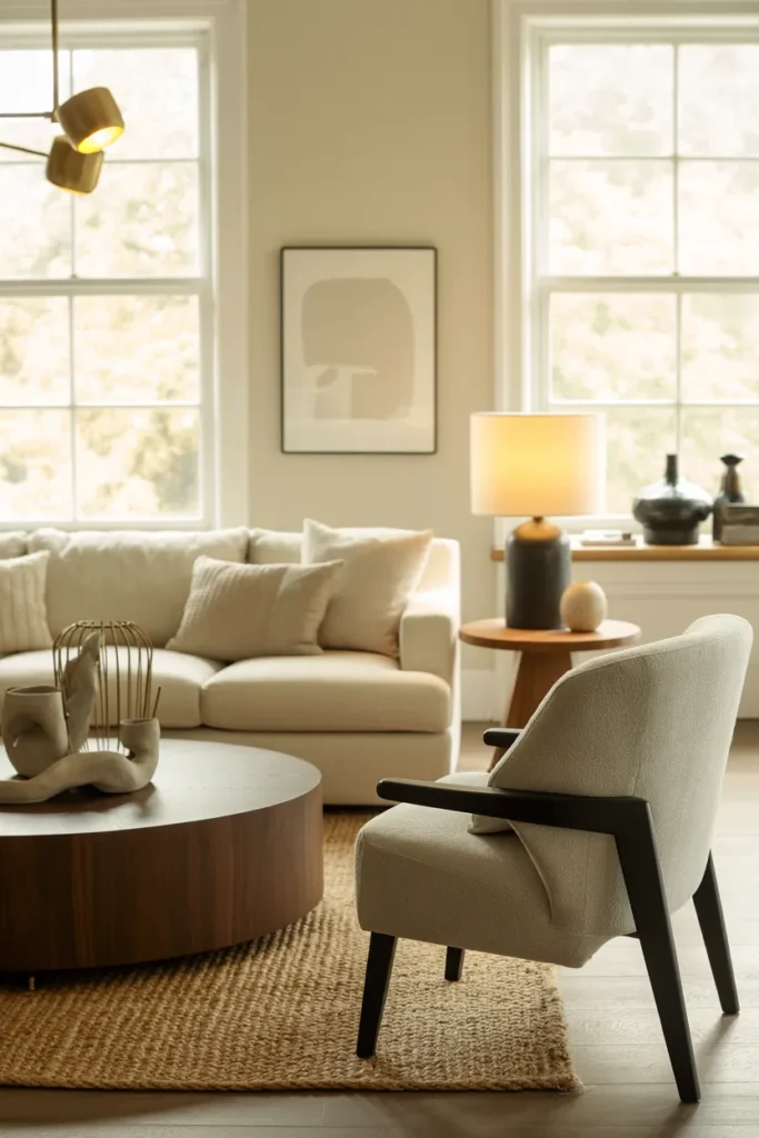 Soft Neutrals with a Hint of Contrast