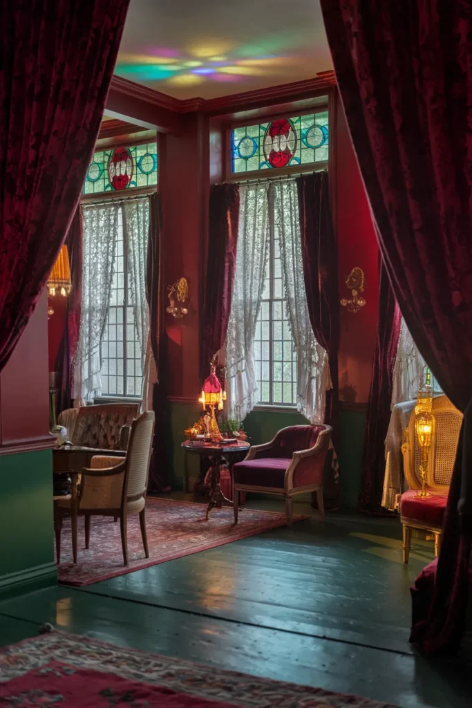 Stained Glass Windows for a Romantic Glow