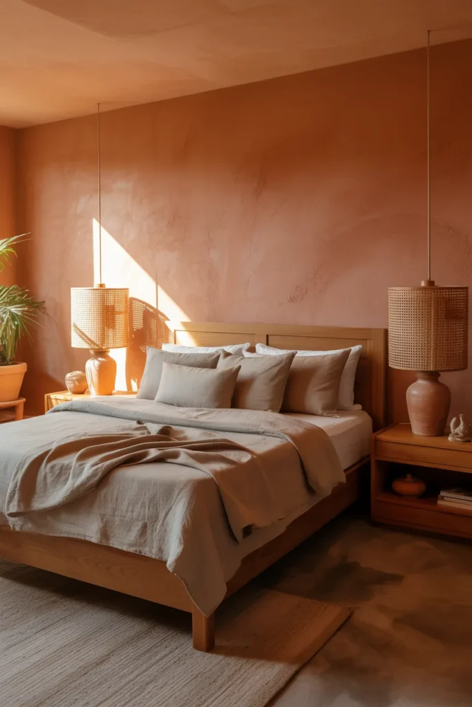 Terracotta and Wood Harmony