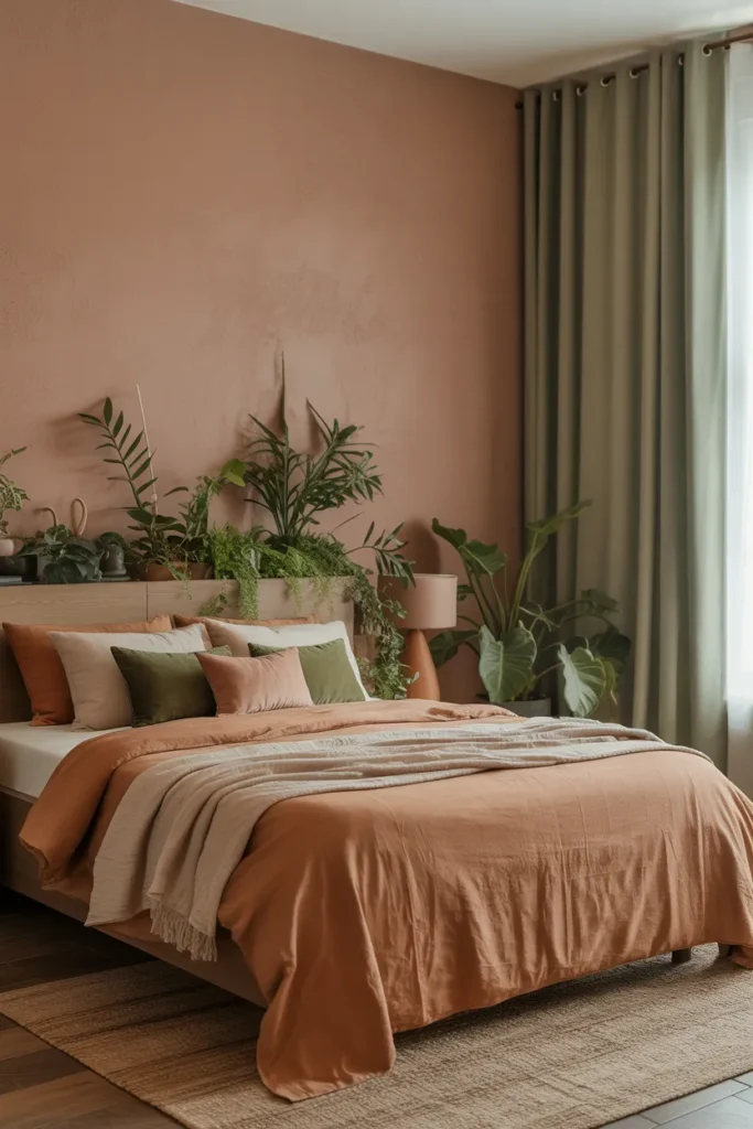 Terracotta with Green Accents