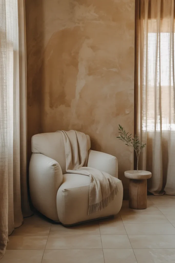 Textured Plaster Accent Wall