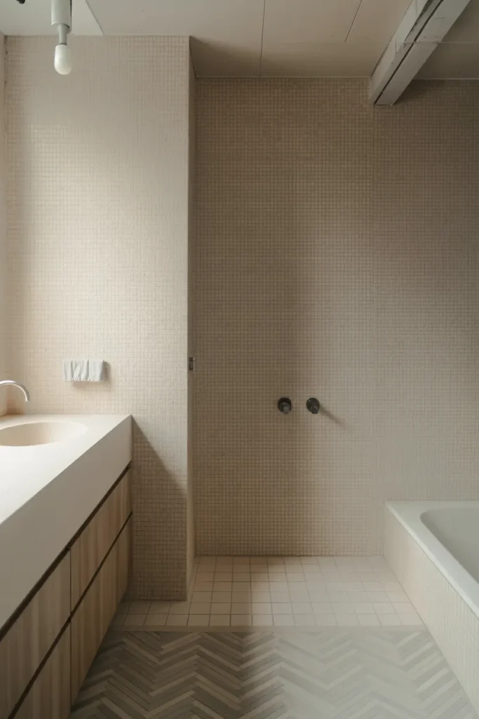 Textured Tiles and Simple Lines