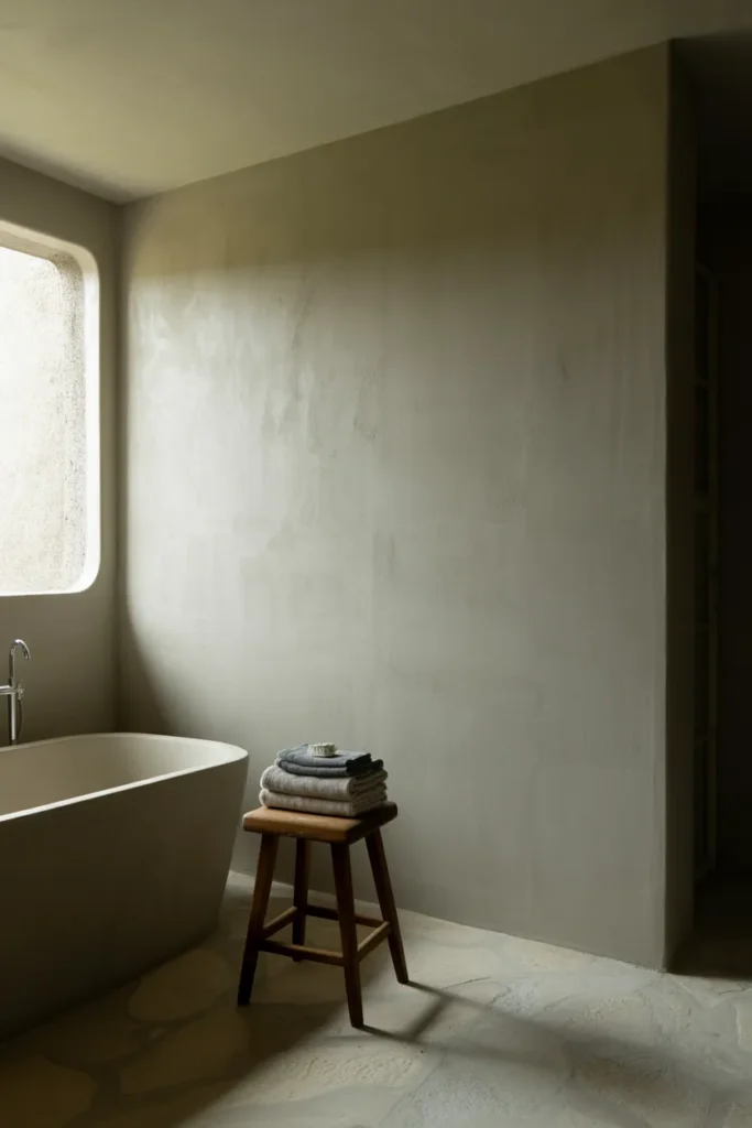 Simple Meets Stylish: 25 Minimalist Bathroom Designs That Inspire Clarity 15 Textured Wall Finishes