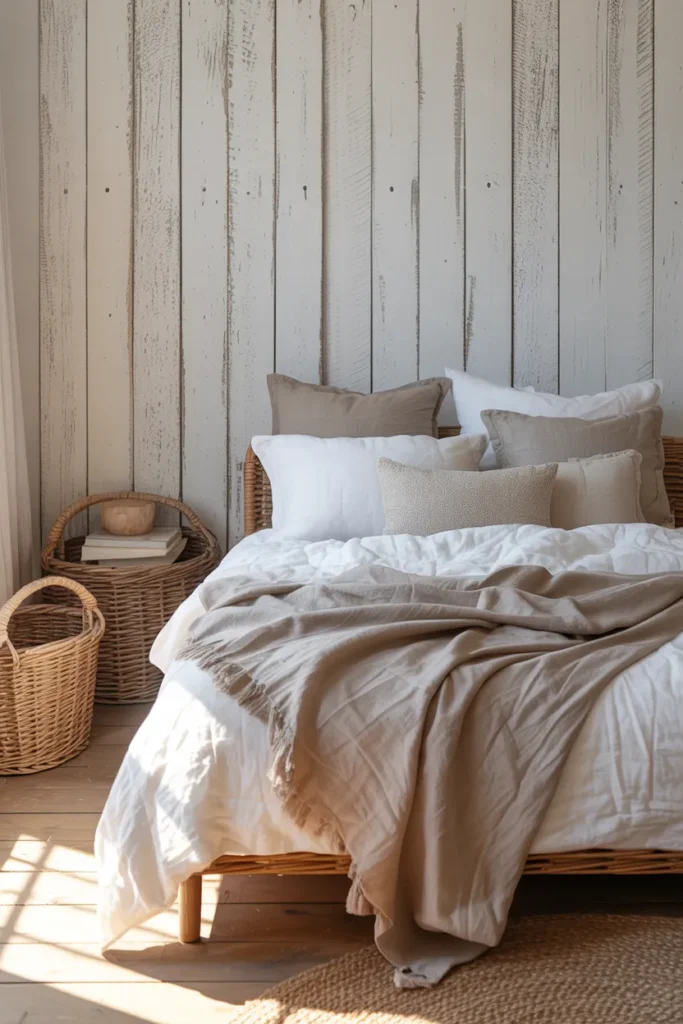 Textured Wall with Whitewashed Finish