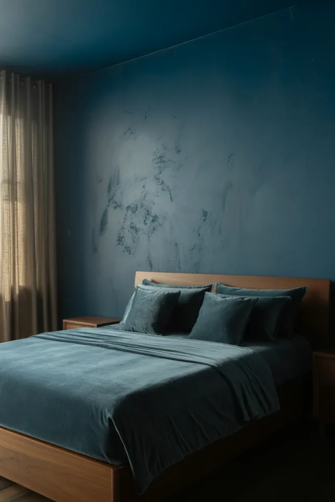 Textured Walls in Ink Blue