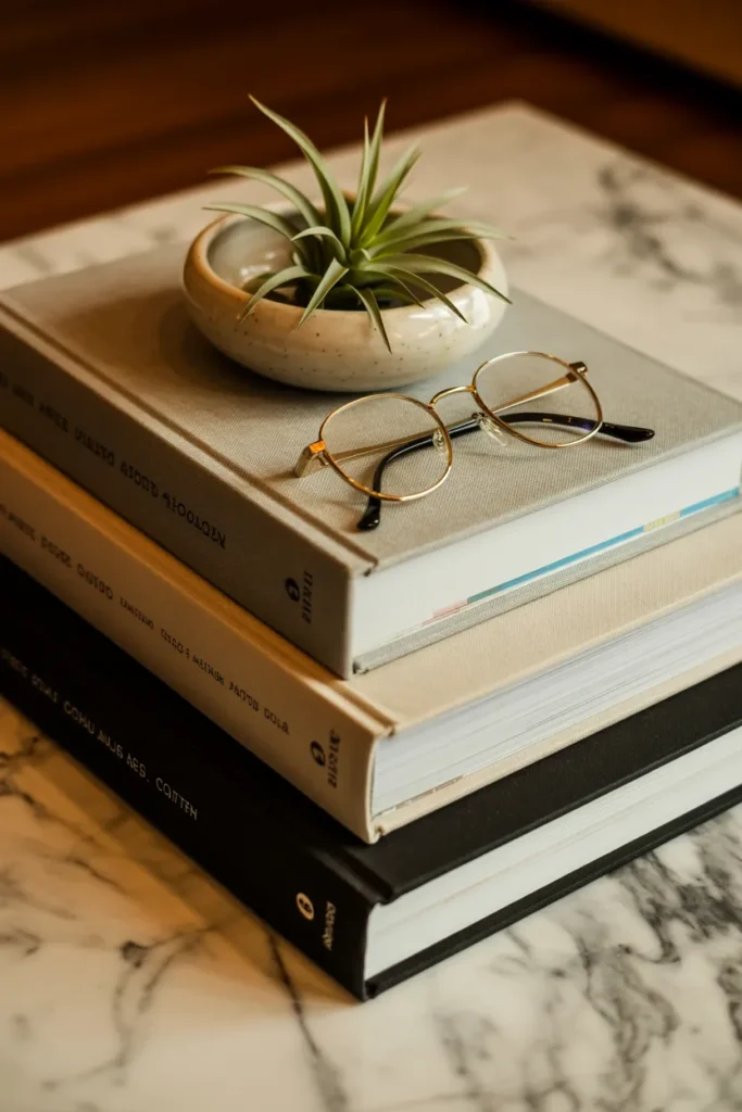 The Literary Look A Curated Book Stack