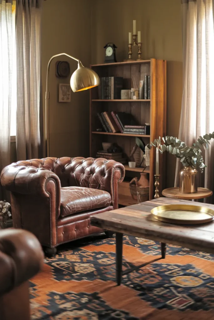 Timeworn Leather and Brass Glow