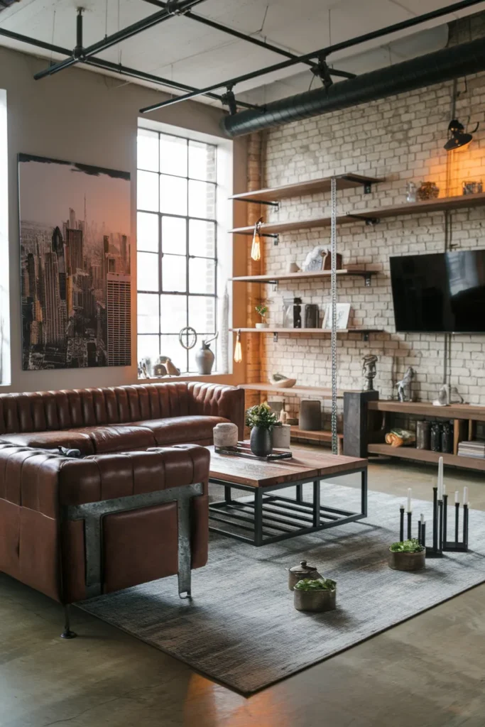 Urban Industrial Loft Living Room