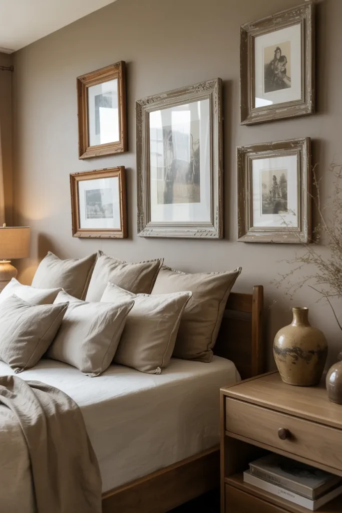 Vintage Artwork with Earthy Frames