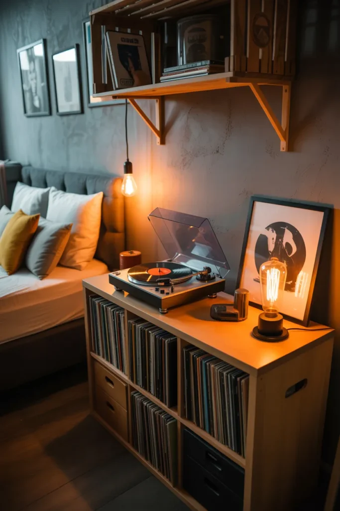 Vinyl Records and Retro Music Corners