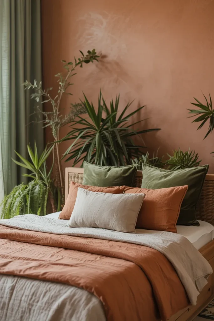 Warm Terracotta Accent Wall