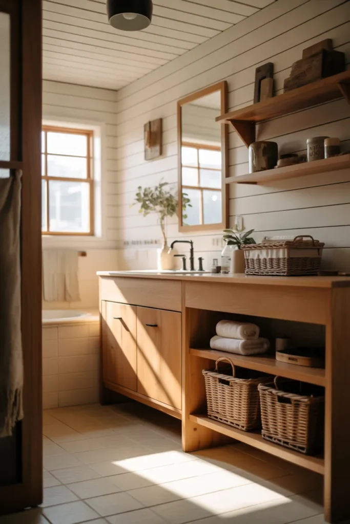 Warm Wood Accents That Soften the Space