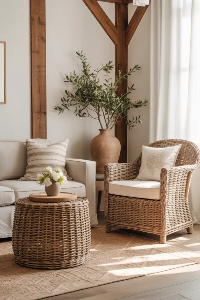 Wicker and Rattan Accents