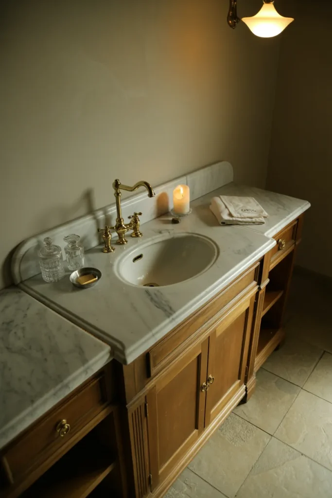 Worn Marble Countertops