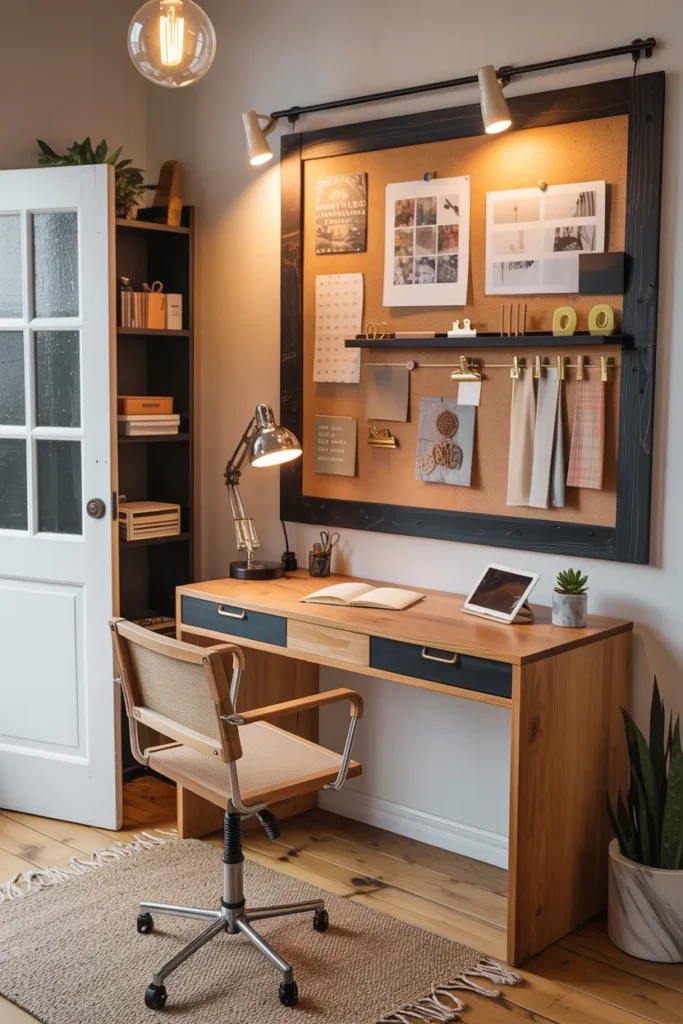 24 Modern Art Deco Home Office Ideas That Will Make You Actually Want to Work 25 A Mood Board Wall That Stays Up