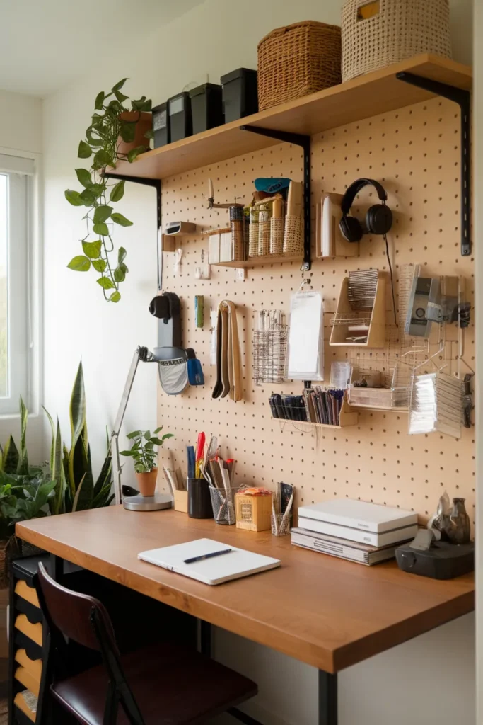 Add a Pegboard for Customizable Storage