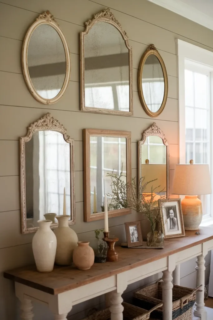 Antique Mirror Wall Display