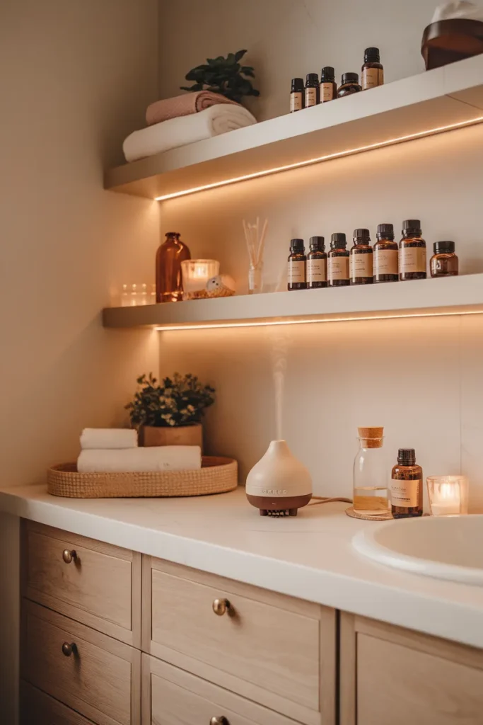 Aromatherapy Oasis with Custom Oil Bar