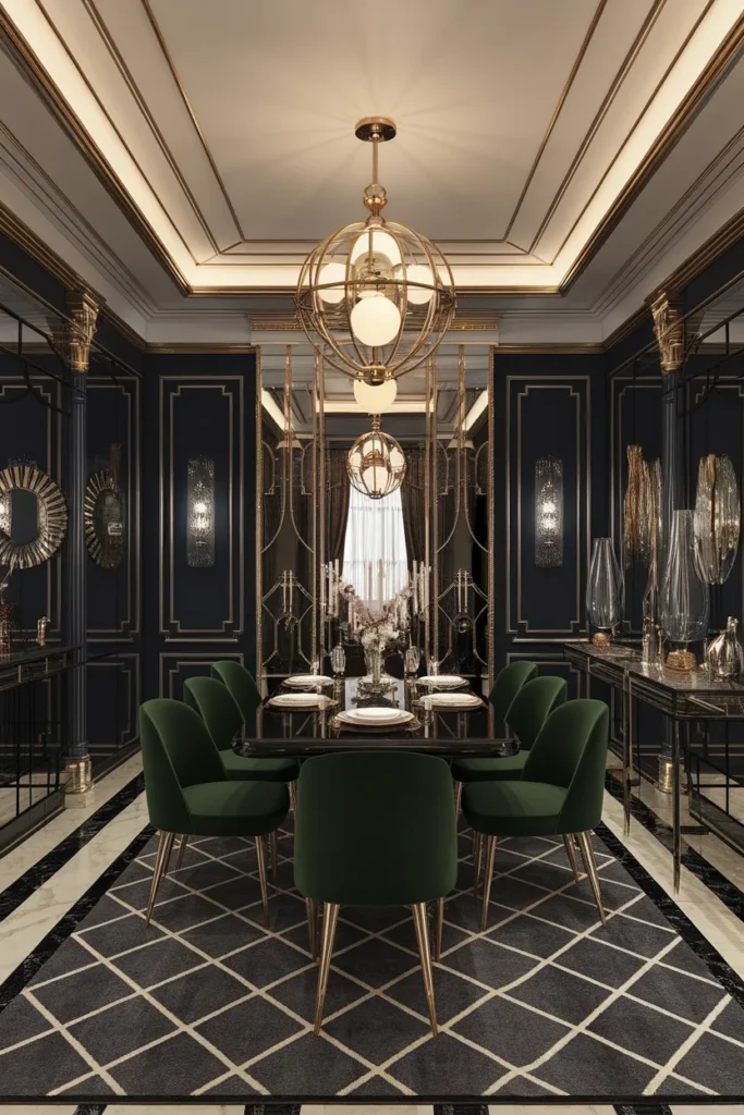 Art Deco Globe Chandelier for Glam Elegance