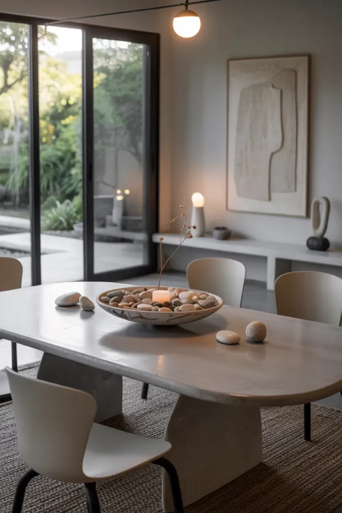 Artistic Bowl with Natural Stones