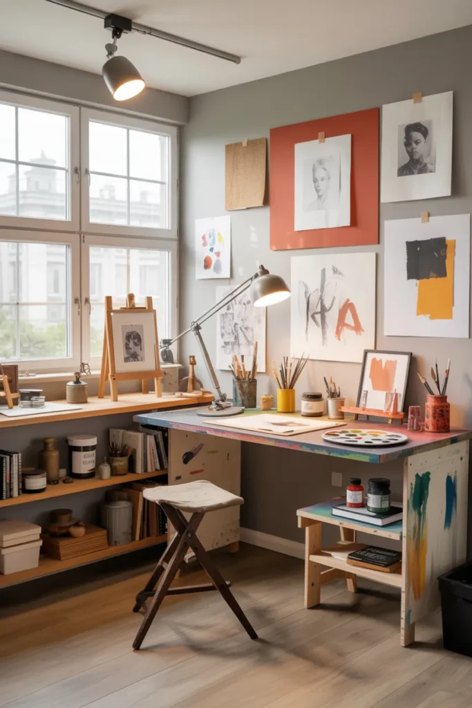Artistic Eclectic Home Office