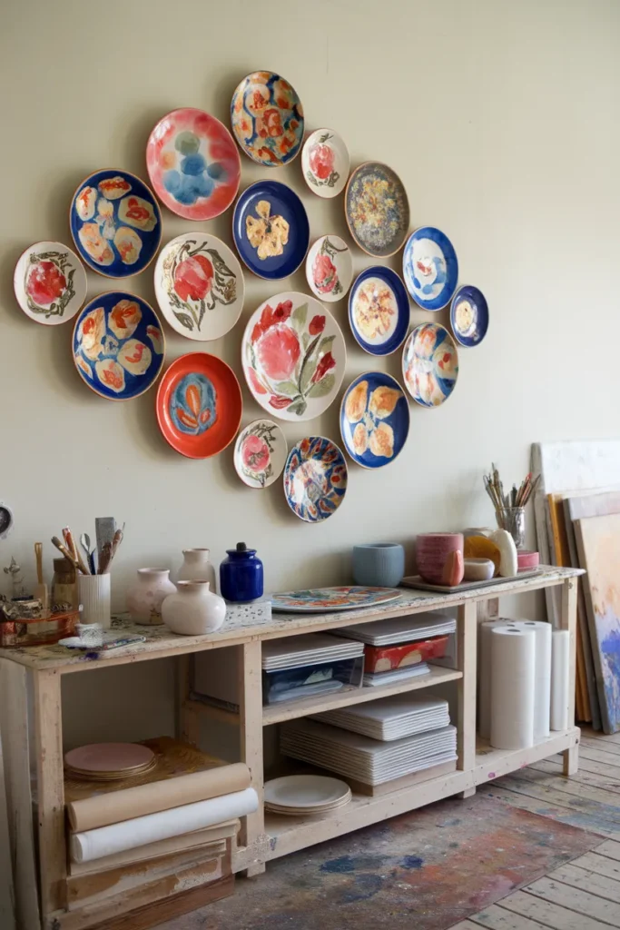 Artistic Hand-Painted Display