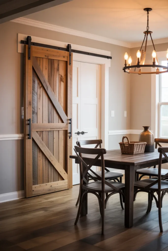 Barn Door Accent for Farmhouse Character
