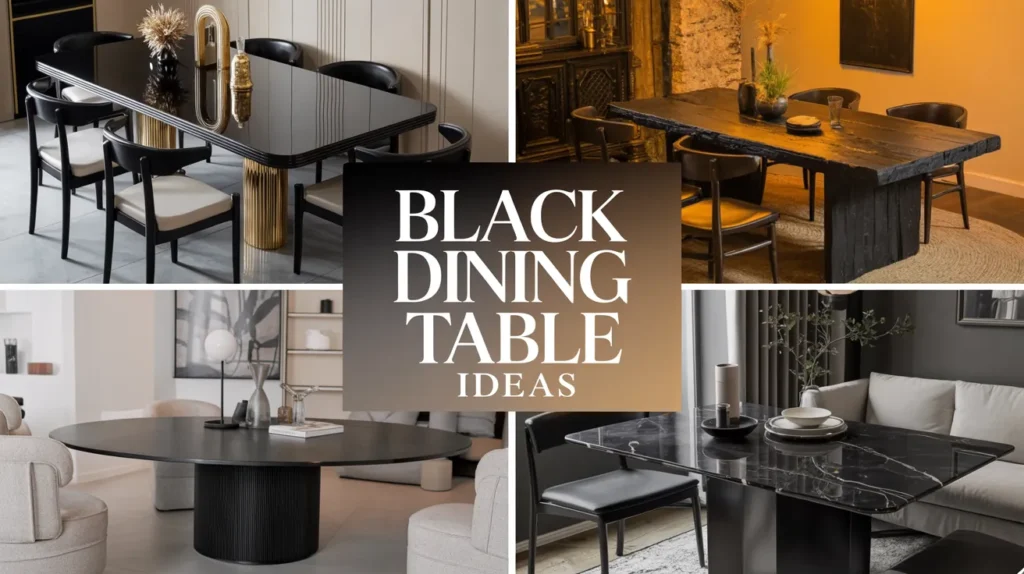 Black Dining Table Ideas