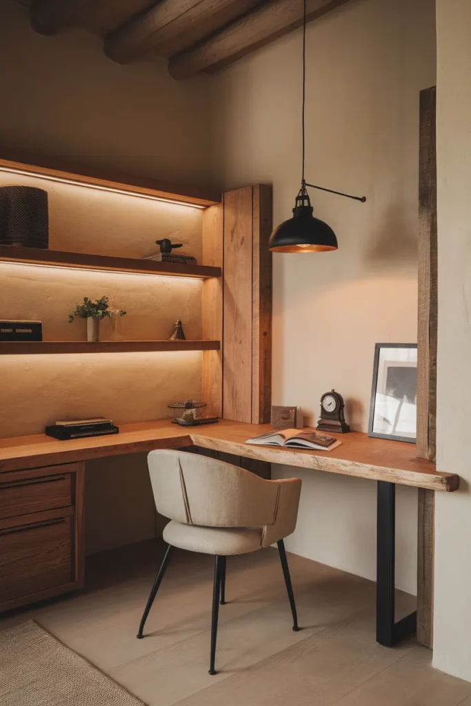 Black Metal Lighting with Farmhouse Balance