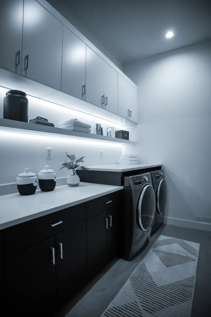 Black and White Laundry Contrast