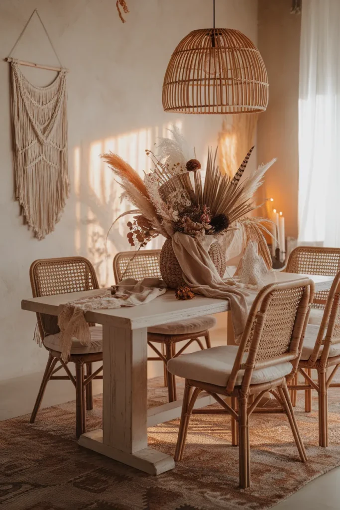 Boho Basket Filled with Textures