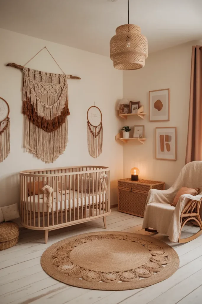 Boho Chic Baby Boy Nursery