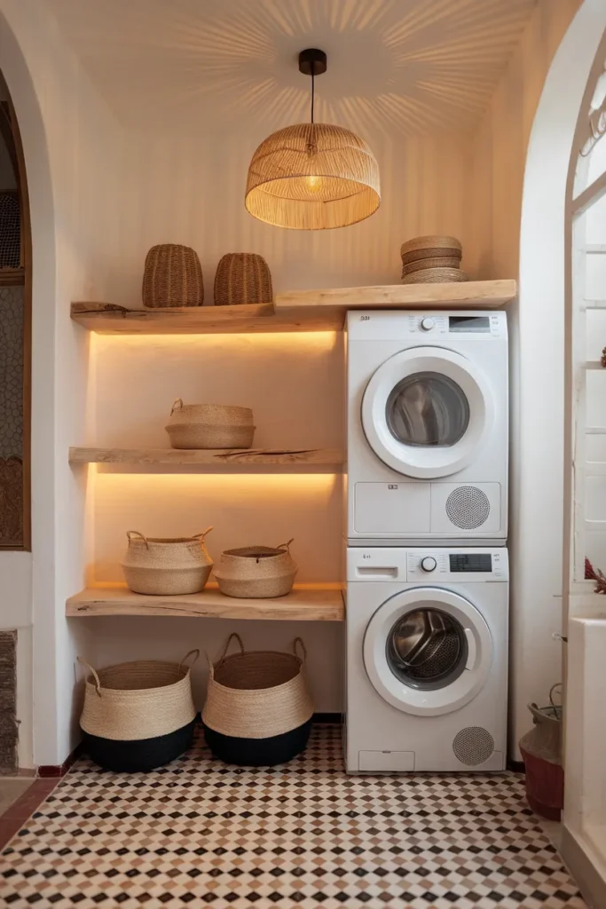 Boho Chic Laundry Nook