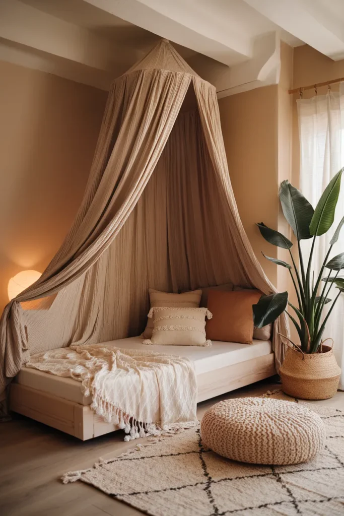 Boho Fabric Canopy Accent