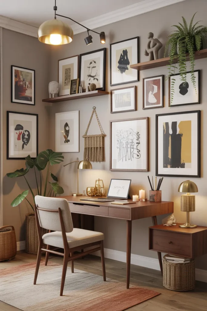 Boho Gallery Wall Office