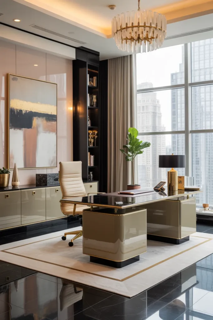 Bold Feminine CEO Office