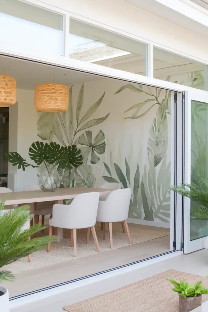 Botanical Wall Murals for a Natural Escape