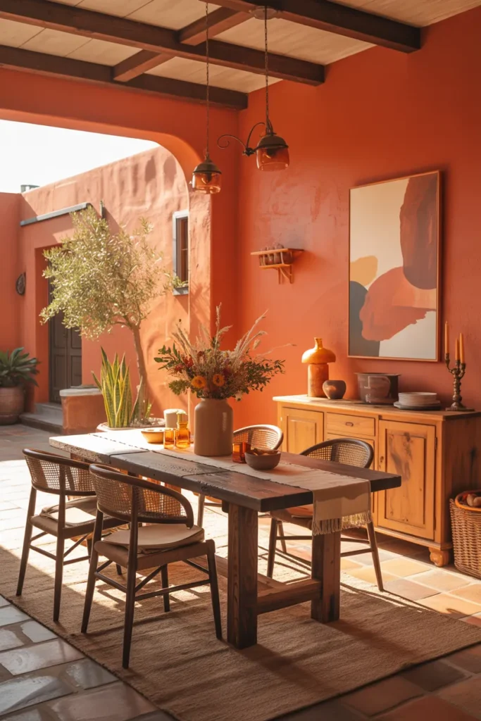 Burnt Orange For A Vibrant, Rustic Edge