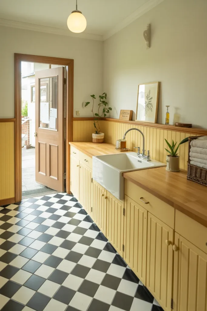 Checkered Tile Floors That Ground the Space