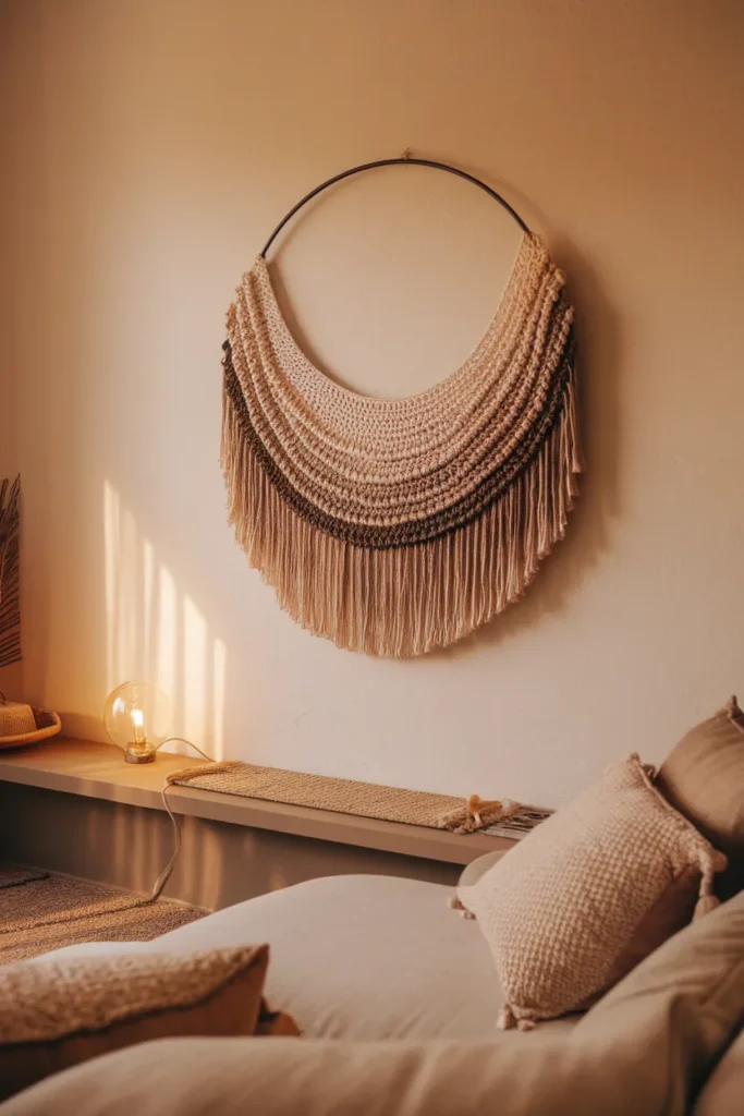 Circular Layered Crochet Wall Hanging