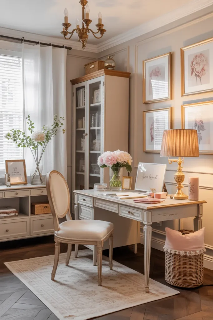 Classic Feminine Workspace
