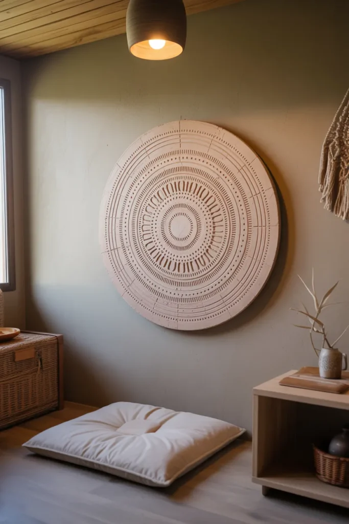 Clay Mandala Wall Disc